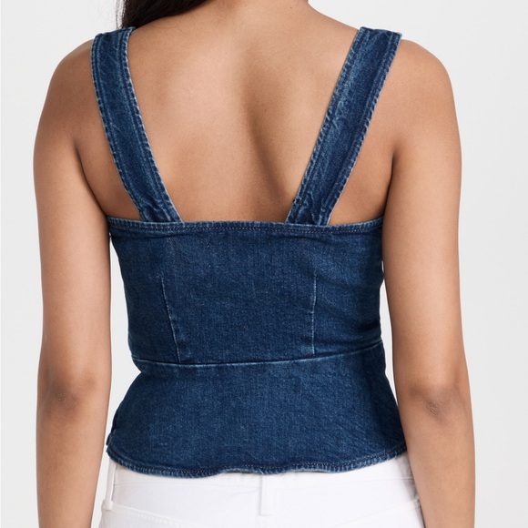 Reformation Fina denim top - size 6 - Picture 5 of 7
